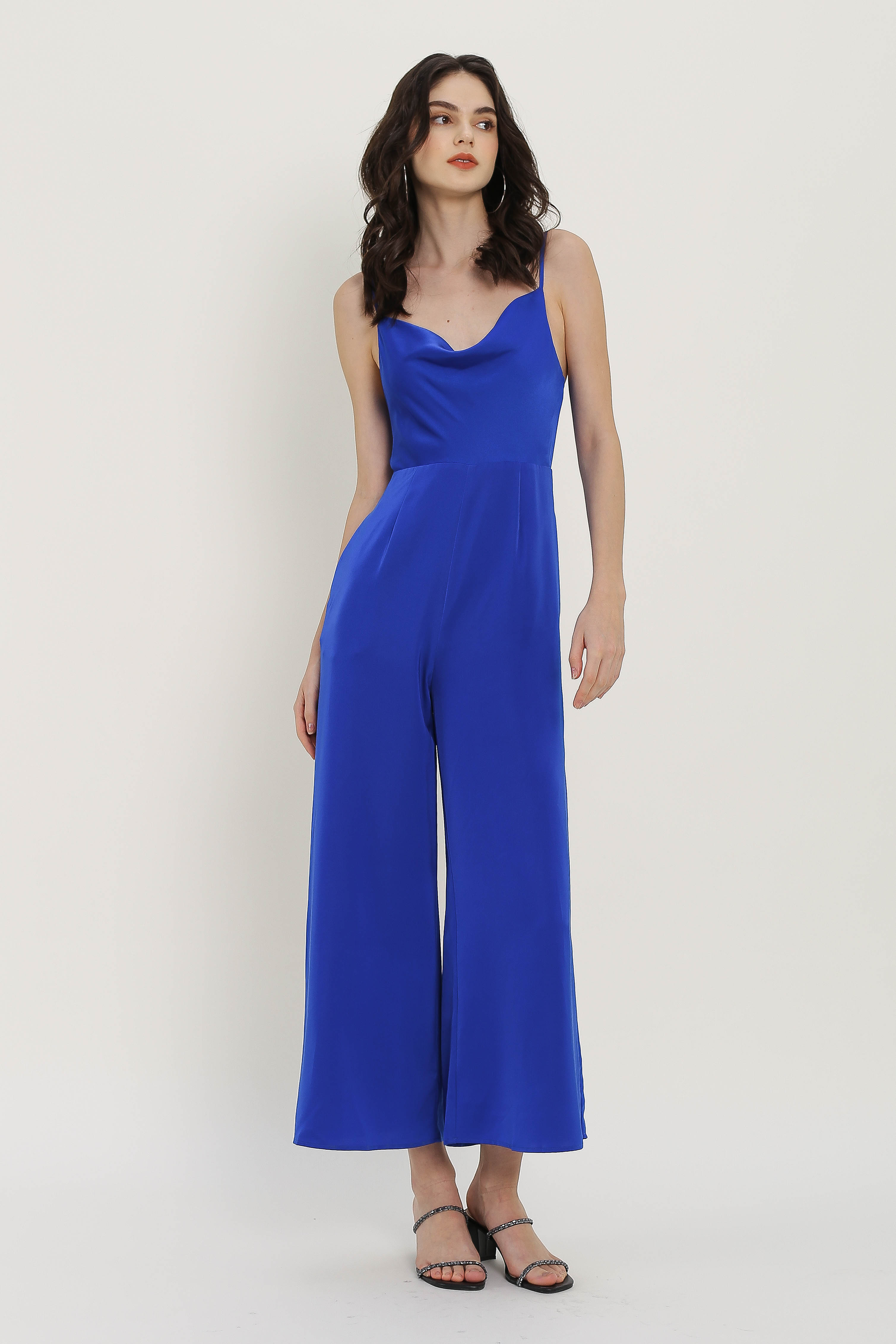 CORDELIA COWL NECK JUMPSUIT (COBALT BLUE)