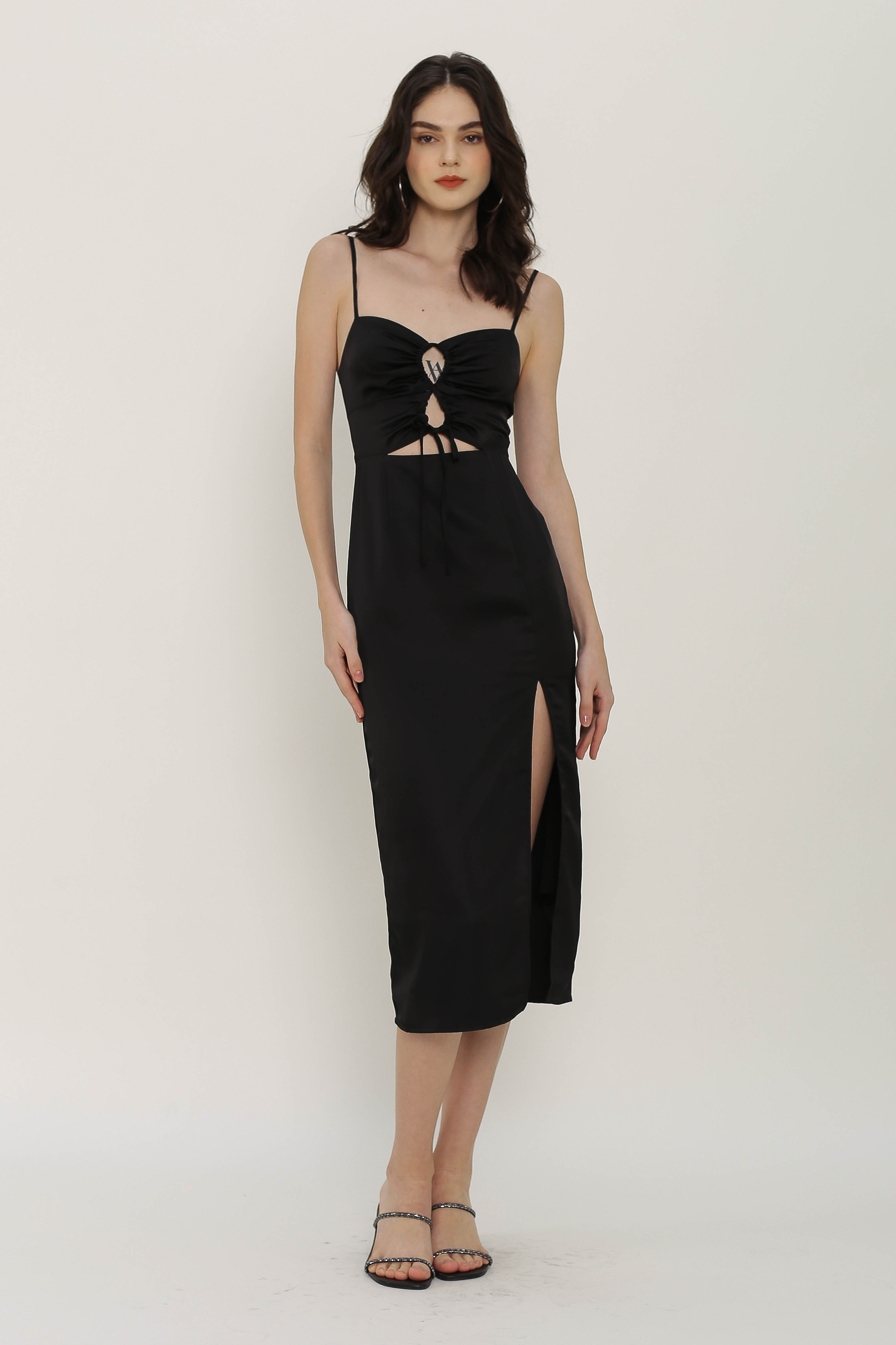 KYE KEYHOLE DRESS (BLACK)