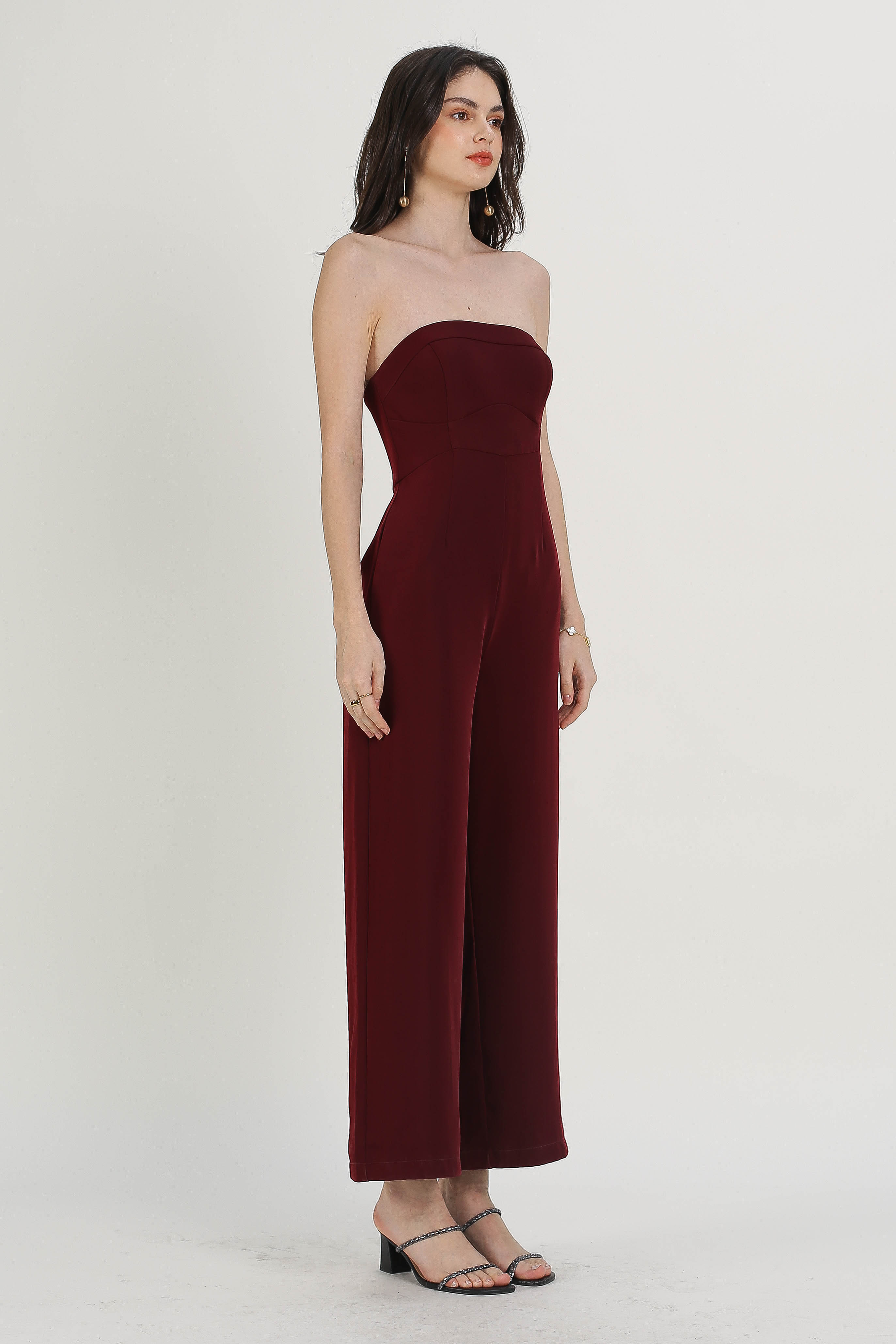 TULA TUBE JUMPSUIT (DEEP BURGUNDY)