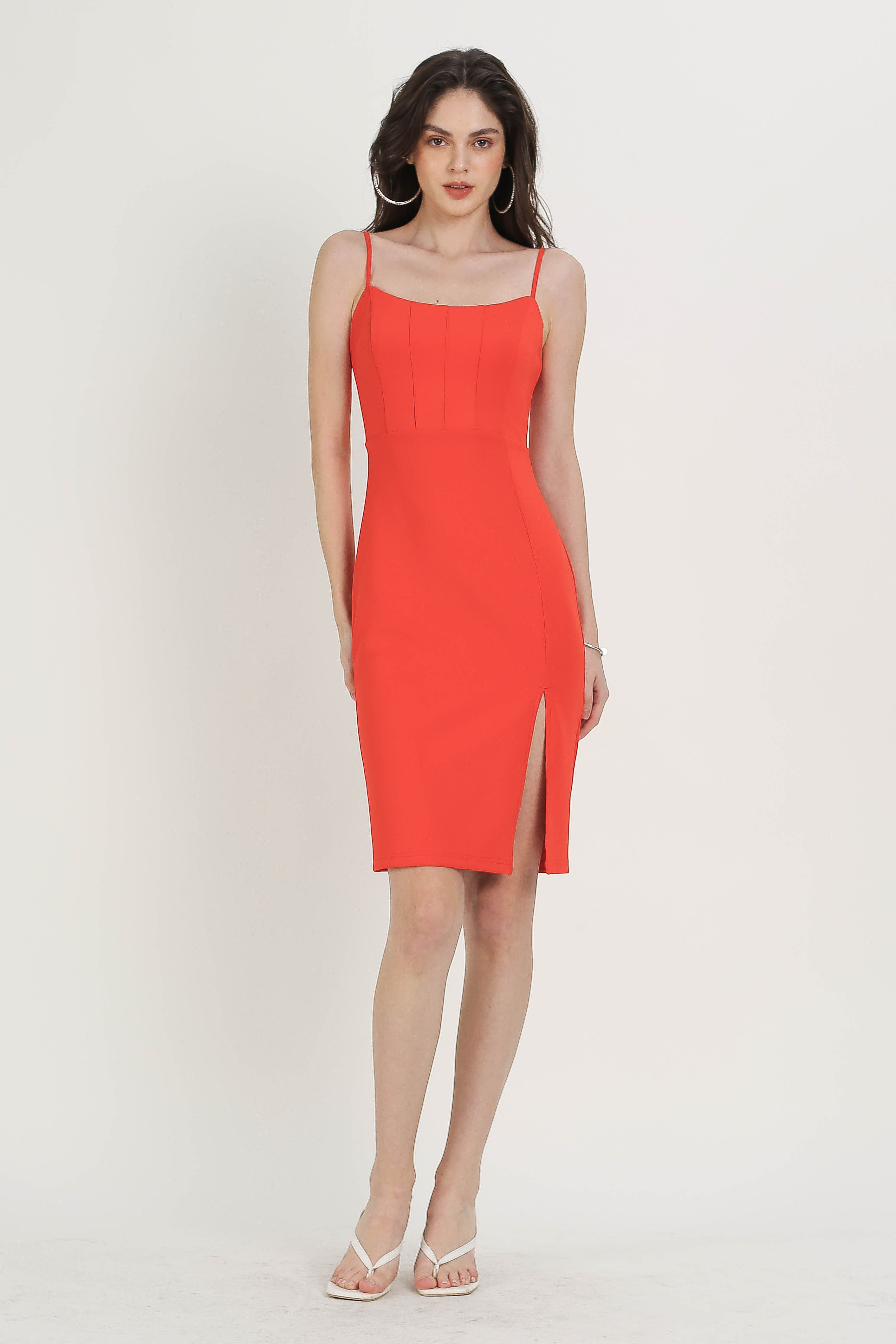 PAMELA PANEL DRESS (ORANGE)