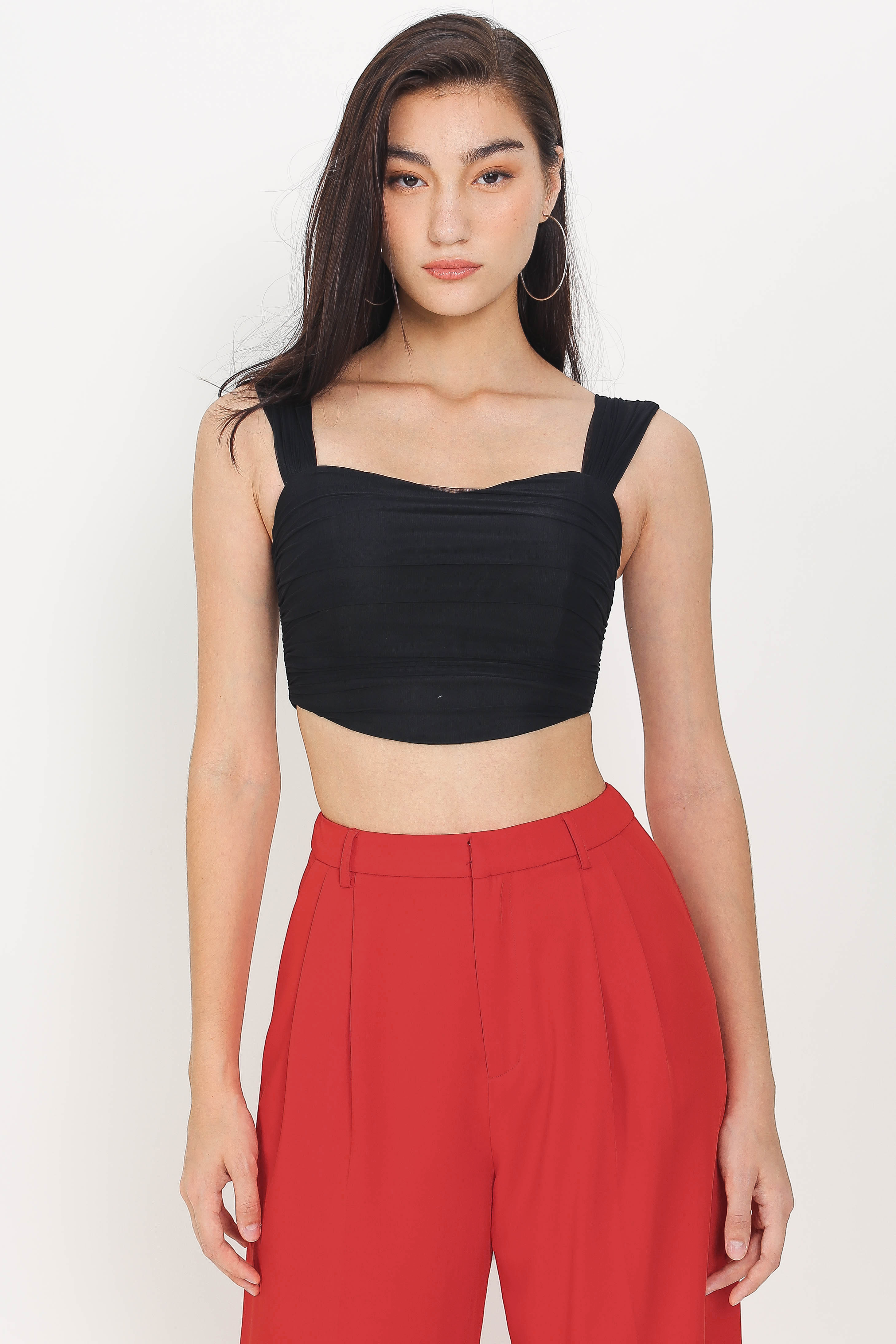 MINI MESH TOP (BLACK)