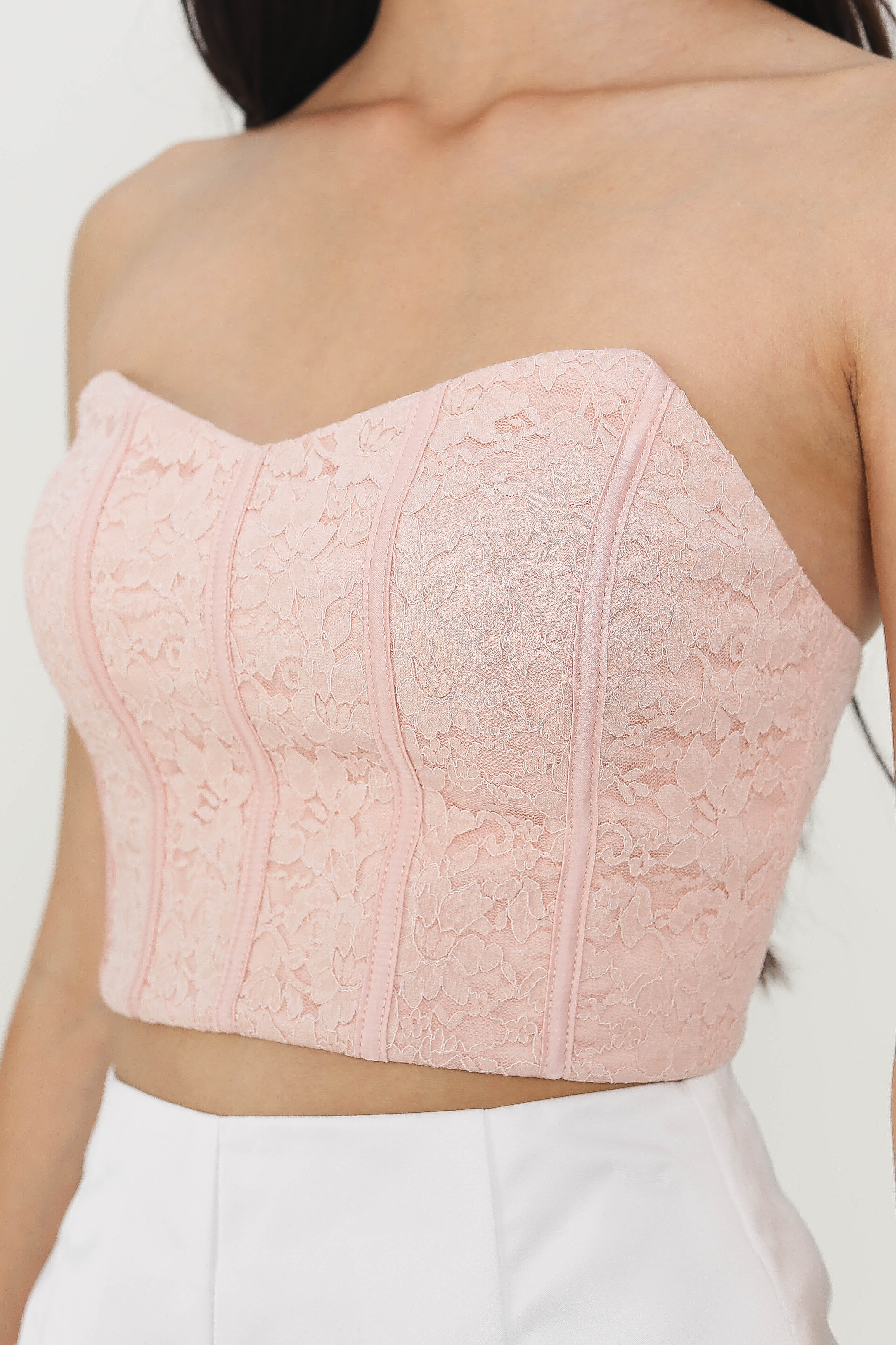 MIYAKE 'M' TUBE TOP (PALE PINK)